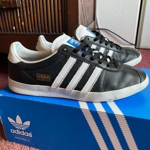 Adidas OG Gazelles black & white leather